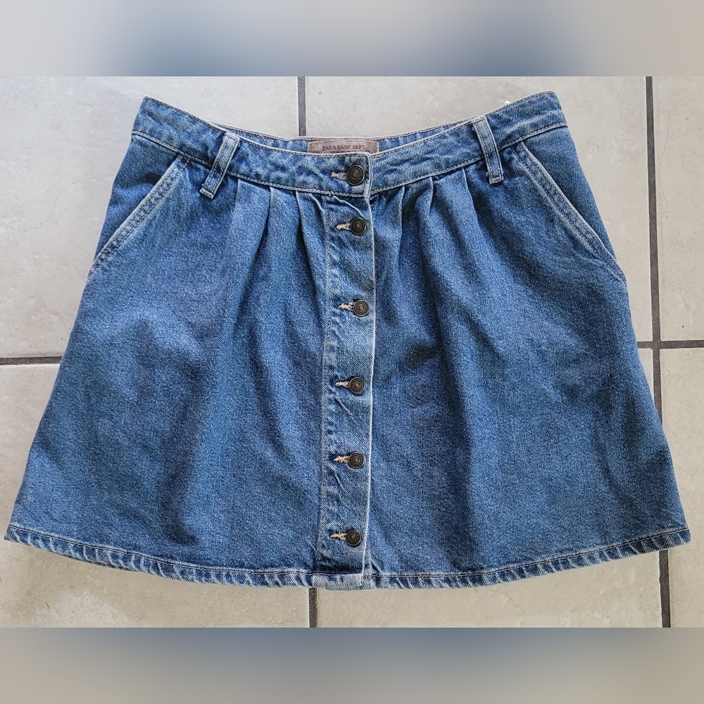 ZARA button-up demin skirt size 30